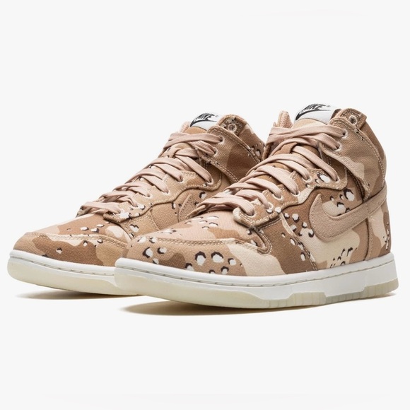 NWT Nike Women's Dunk High Desert Camo DX2314-200 Women’s Size 6.5/Men’s Size 5 - Picture 1 of 14